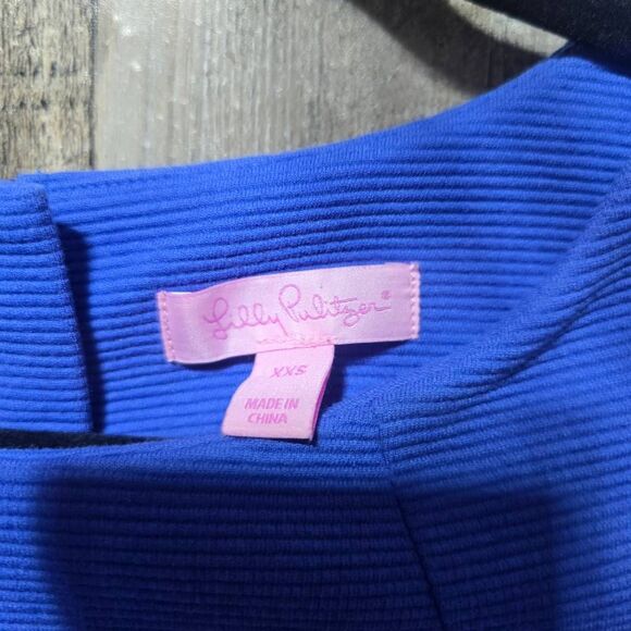 Lilly Pulitzer COCO SHORT SLEEVE SHIFT DRESS Spectrum Blue - Picture 4 of 5